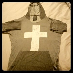 Mens Cross Hoodie